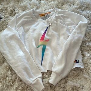 New aviator nation crop hoodie